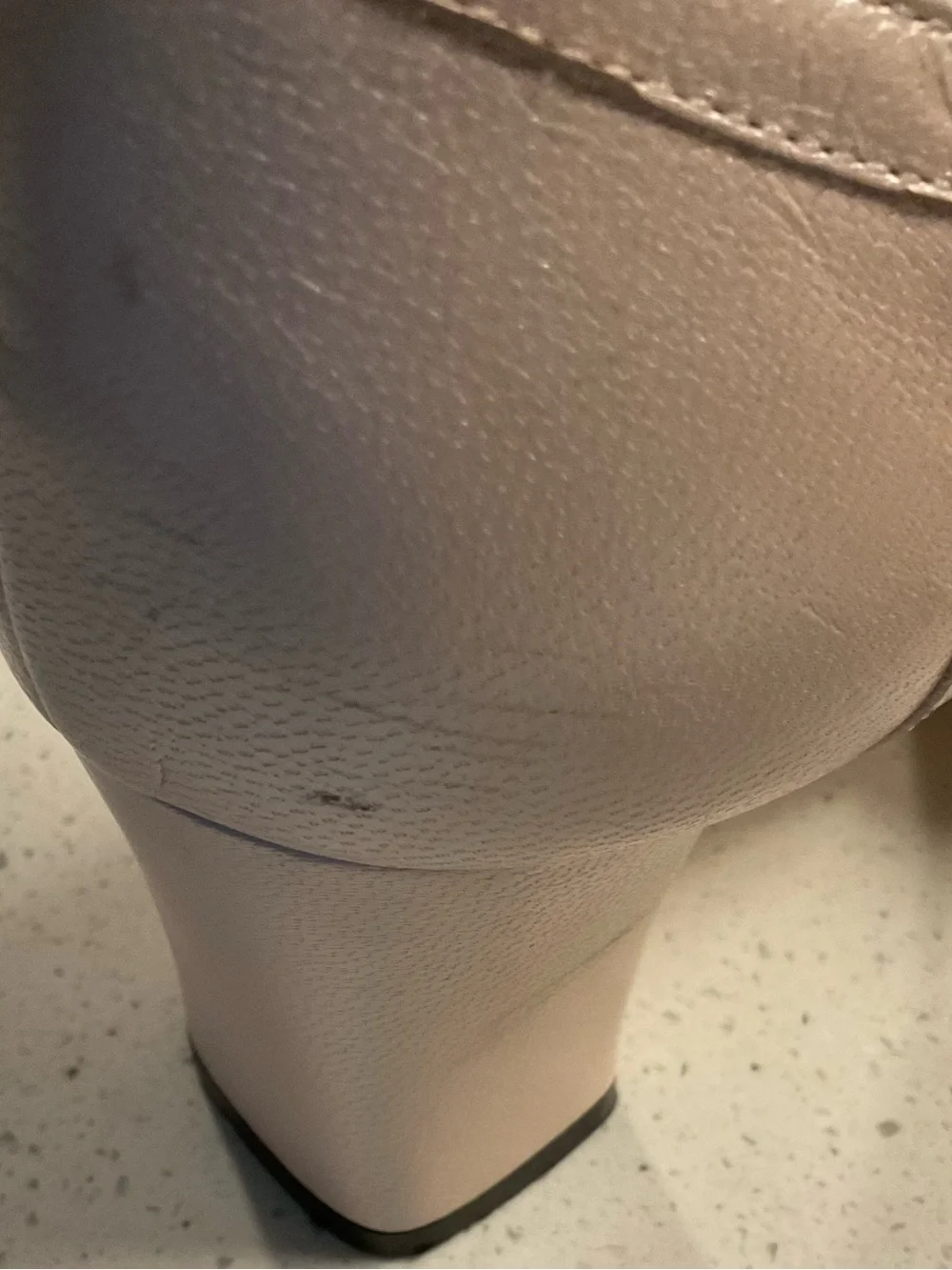 9.2.5 Women's Blush Pink T-Strap Comfort Heels